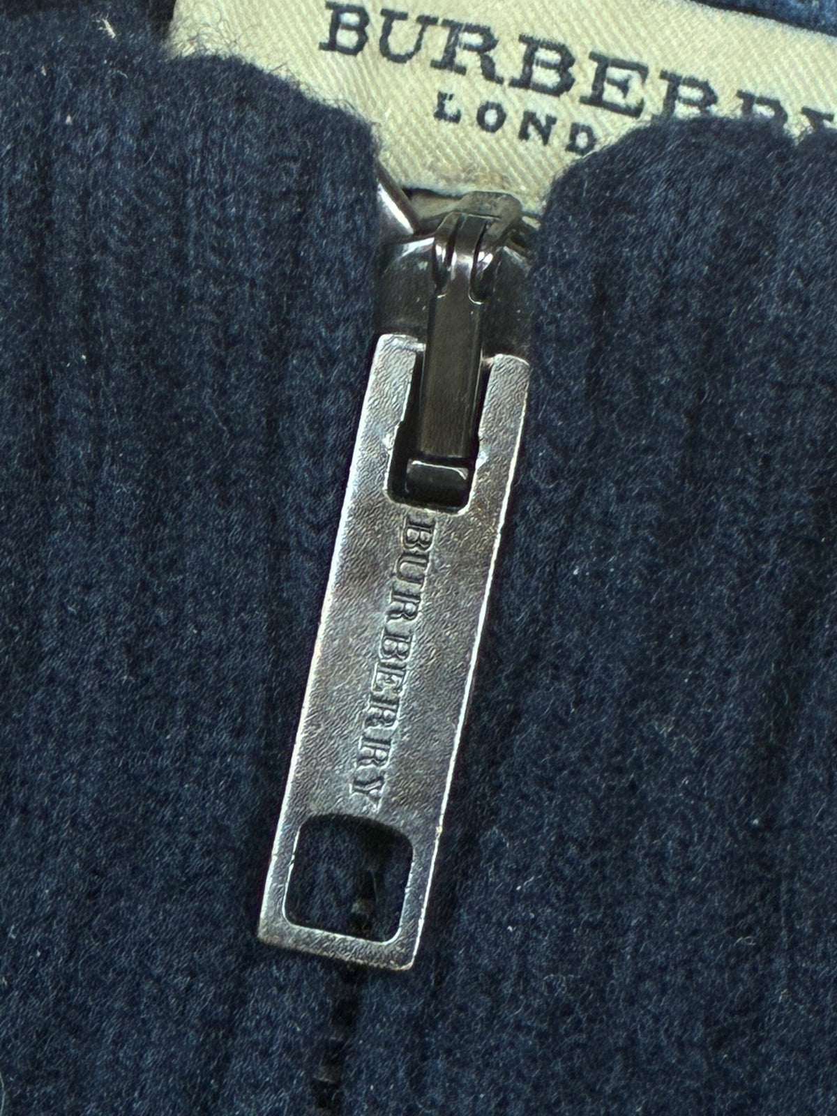 vintage Burberry quarter zip {M}