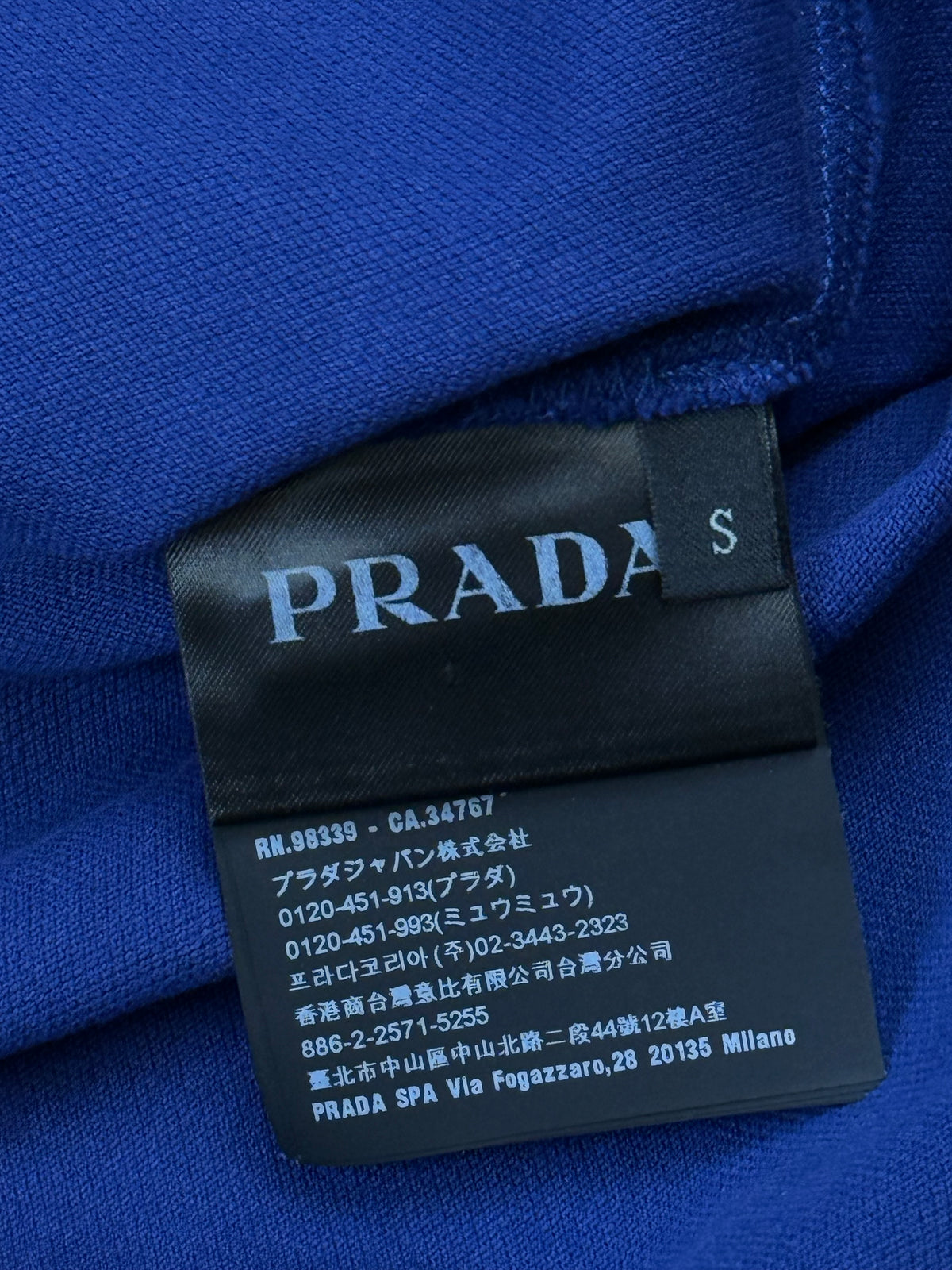 navyblue Prada polo {S}