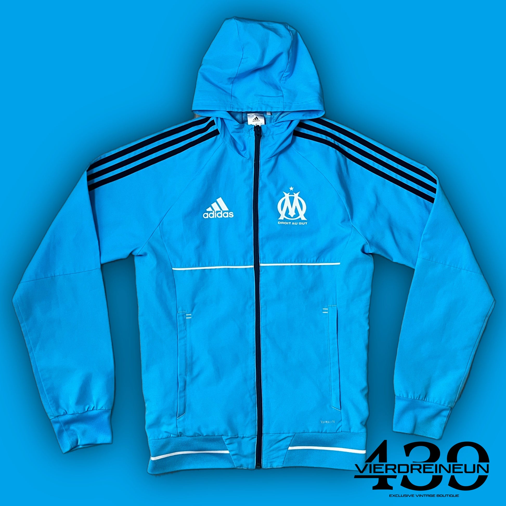 vintage Adidas Olympique Marseille windbreaker {XS}