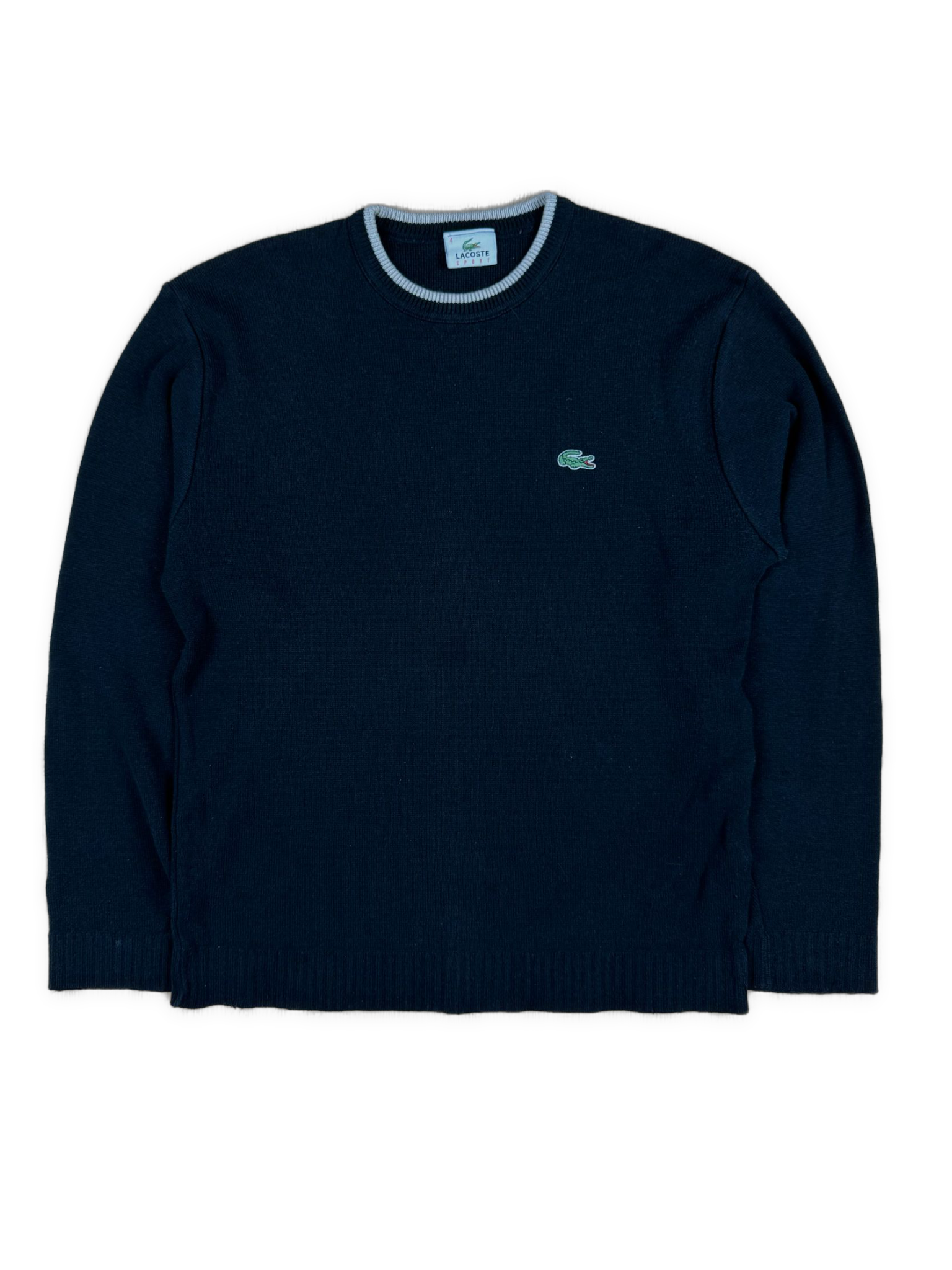 vintage black Lacoste knittedsweater {S}