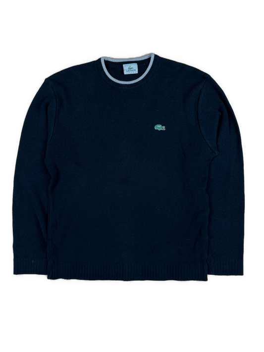 vintage black Lacoste knittedsweater {S}