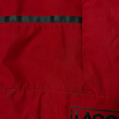 red Lacoste windbreaker {S}