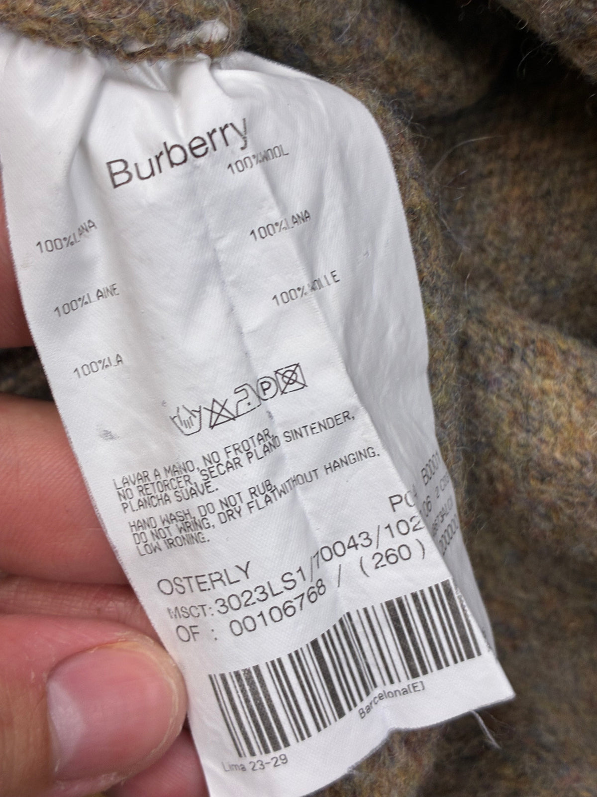 vintage Burberry knittedsweater {XS}
