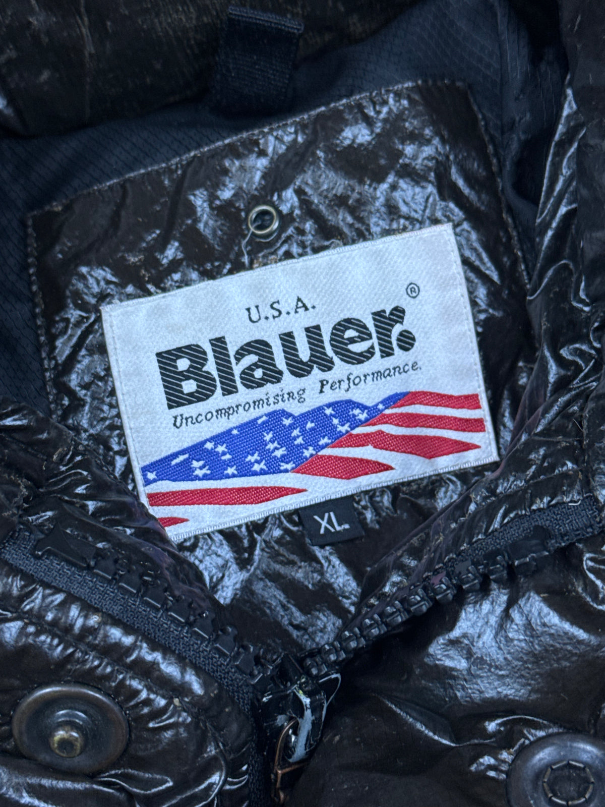 vintage brown Blauer winterjacket