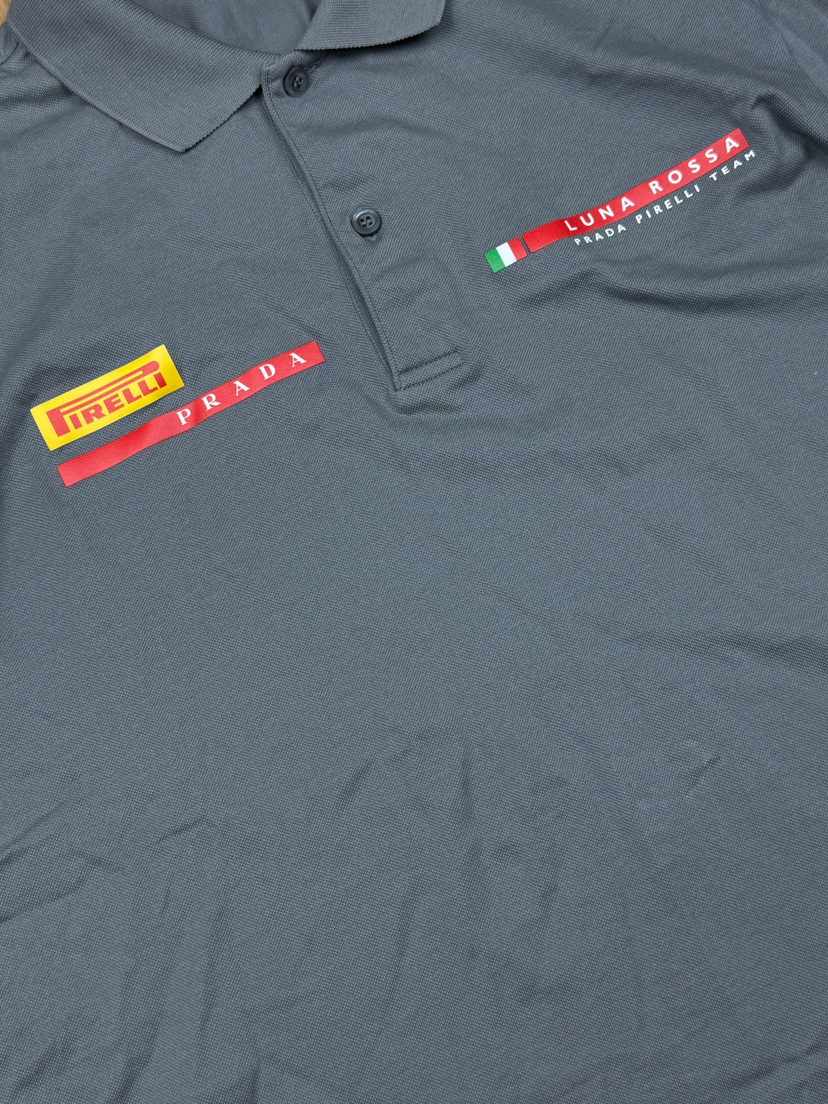 grey Prada Luna Rossa polo
