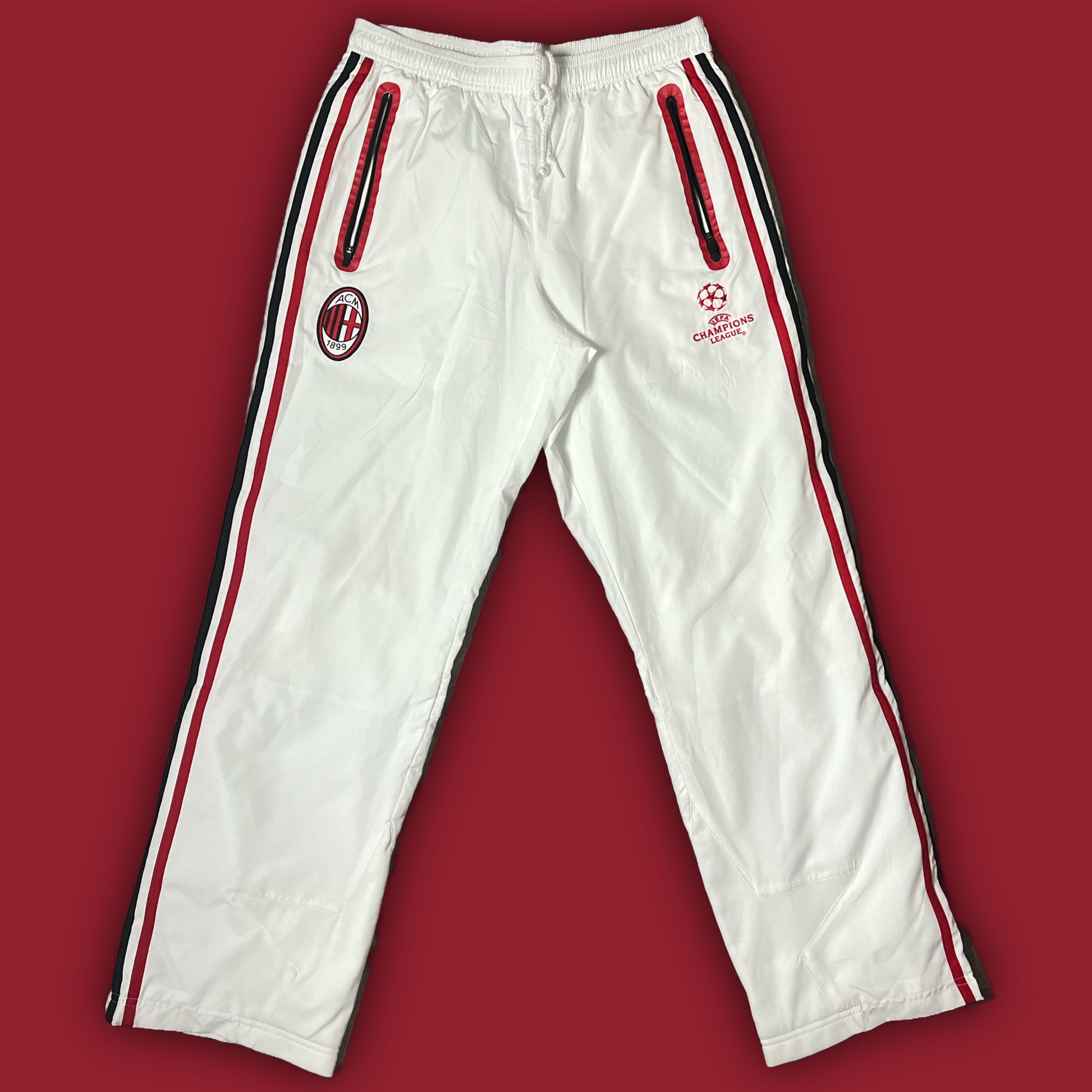 vintage white Adidas Ac Milan trackpants {M}