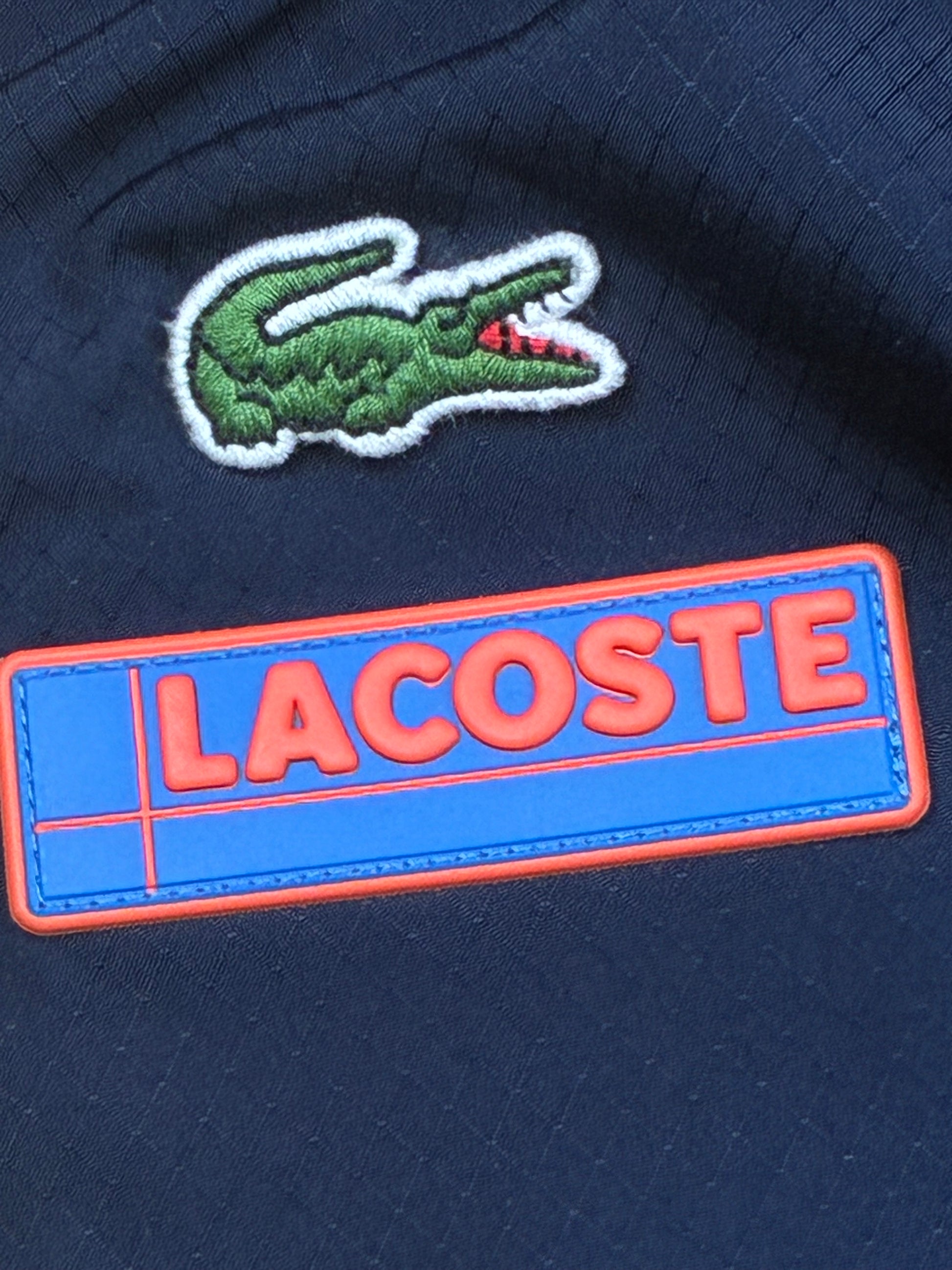 navyblue Lacoste trackpants {XL}