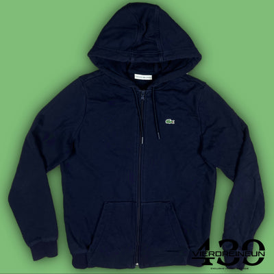 navyblue Lacoste sweatjacket {XS}