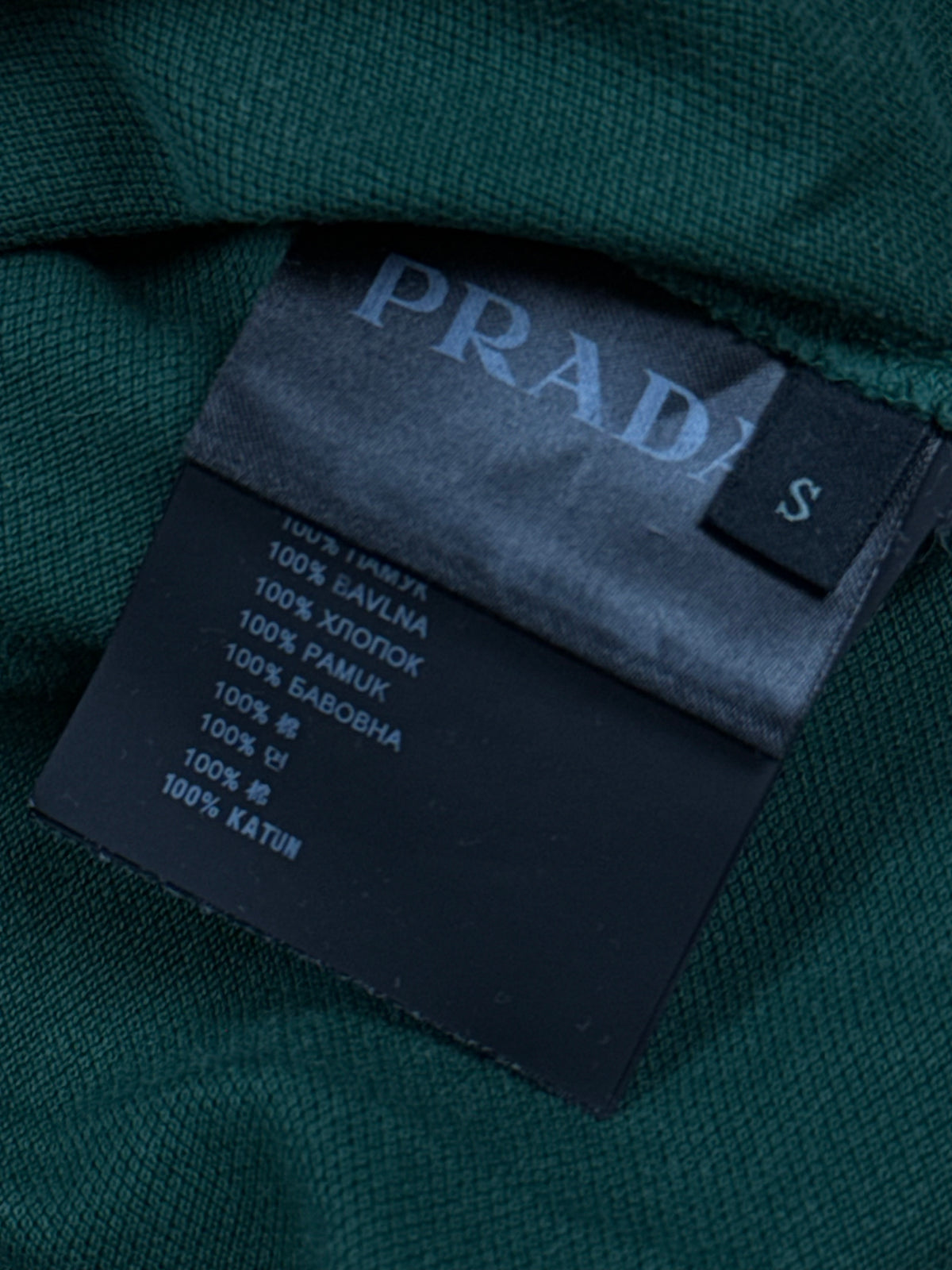 green Prada polo {S}