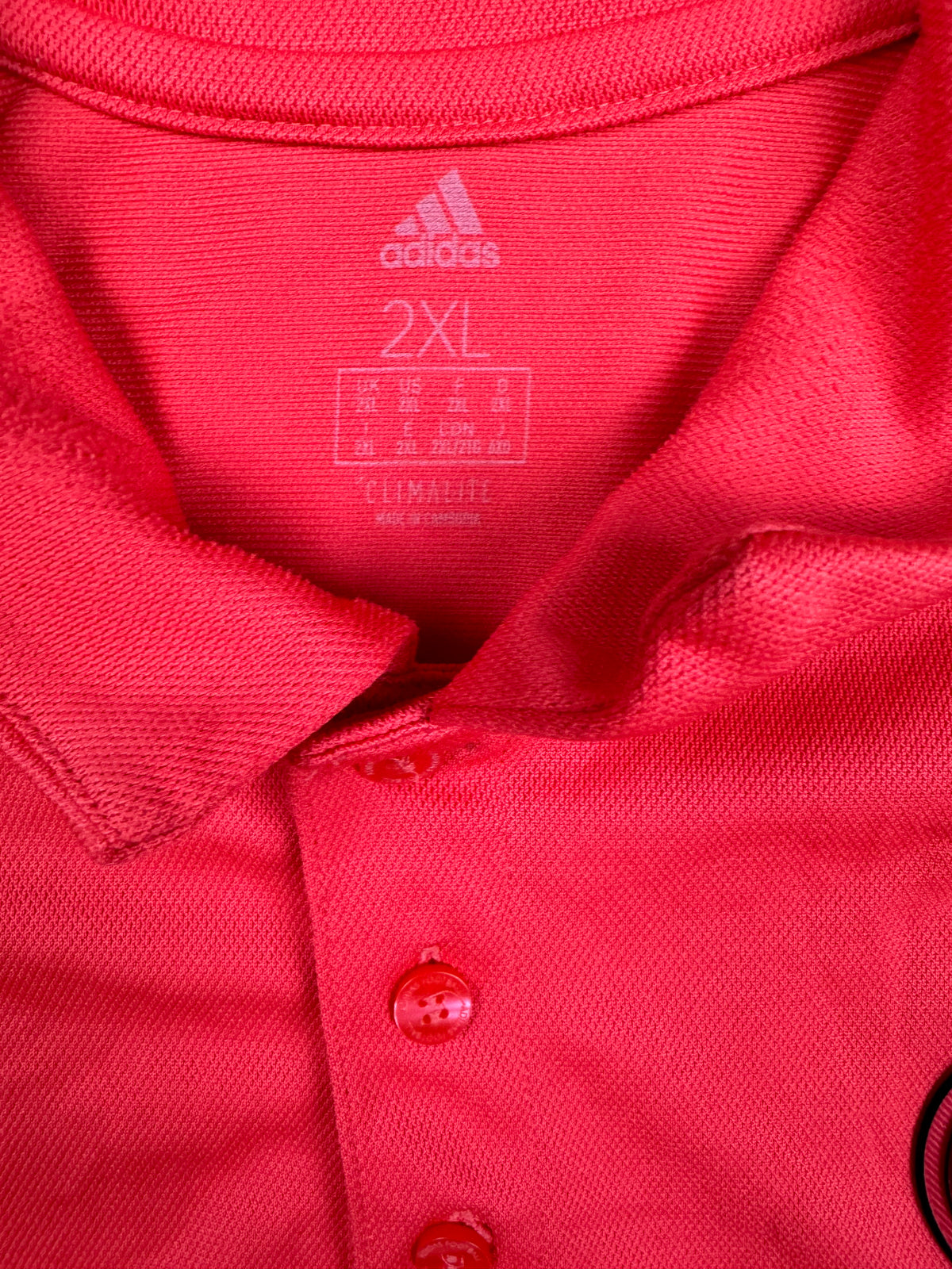 red Adidas Real Madrid polo {XL}