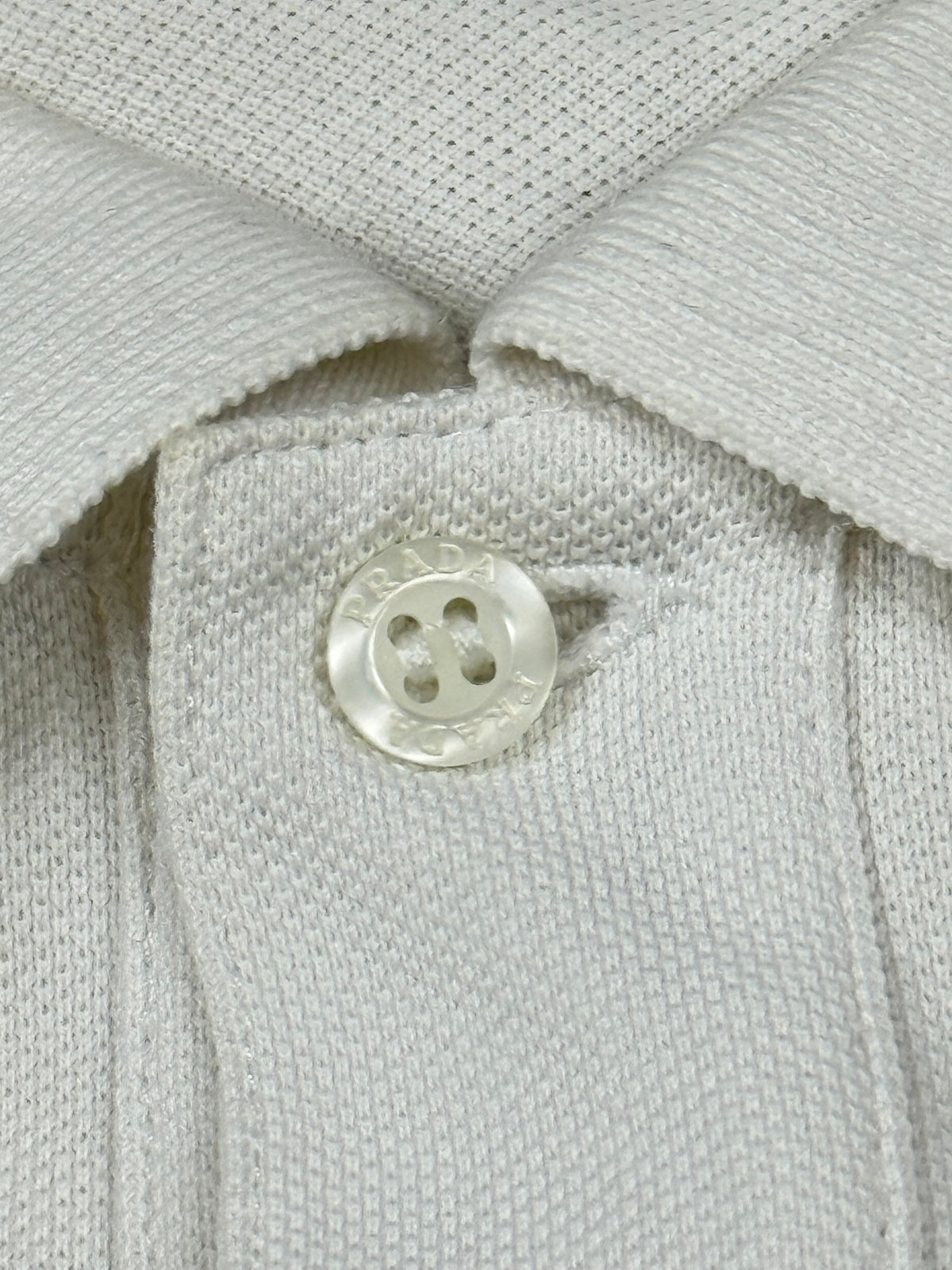 white Prada polo