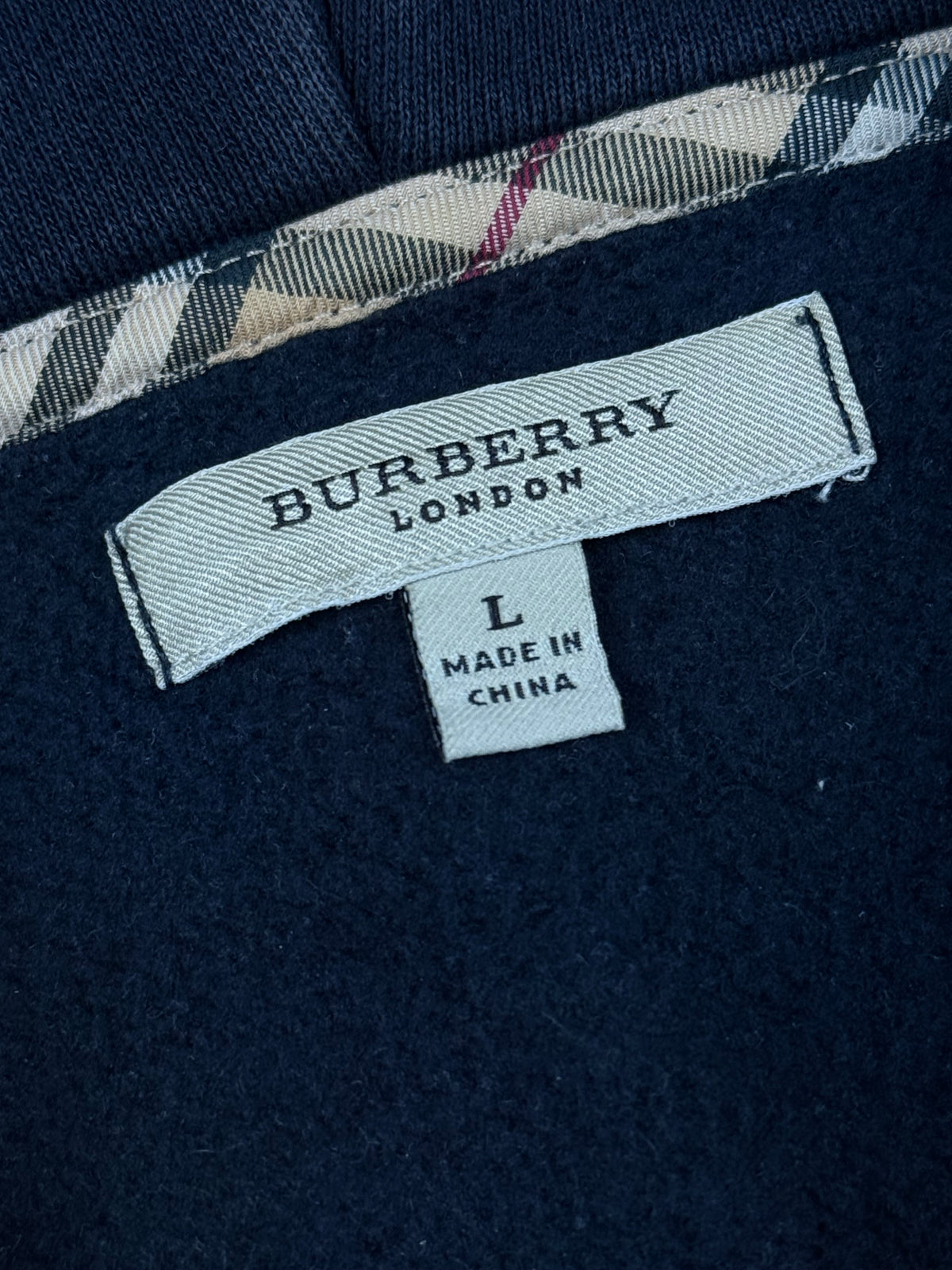 vintage navyblue Burberry sweatjacket