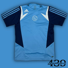 Load image into Gallery viewer, vintage babyblue Adidas Ajax Amsterdam trainingjersey {M}
