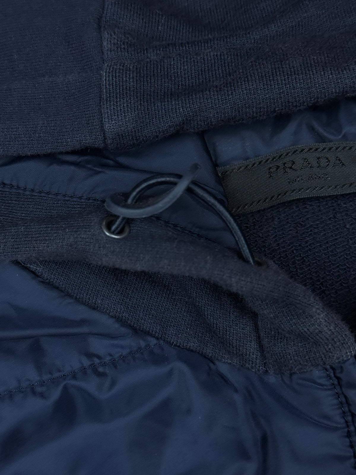 navyblue Prada hybrid sweatjacket