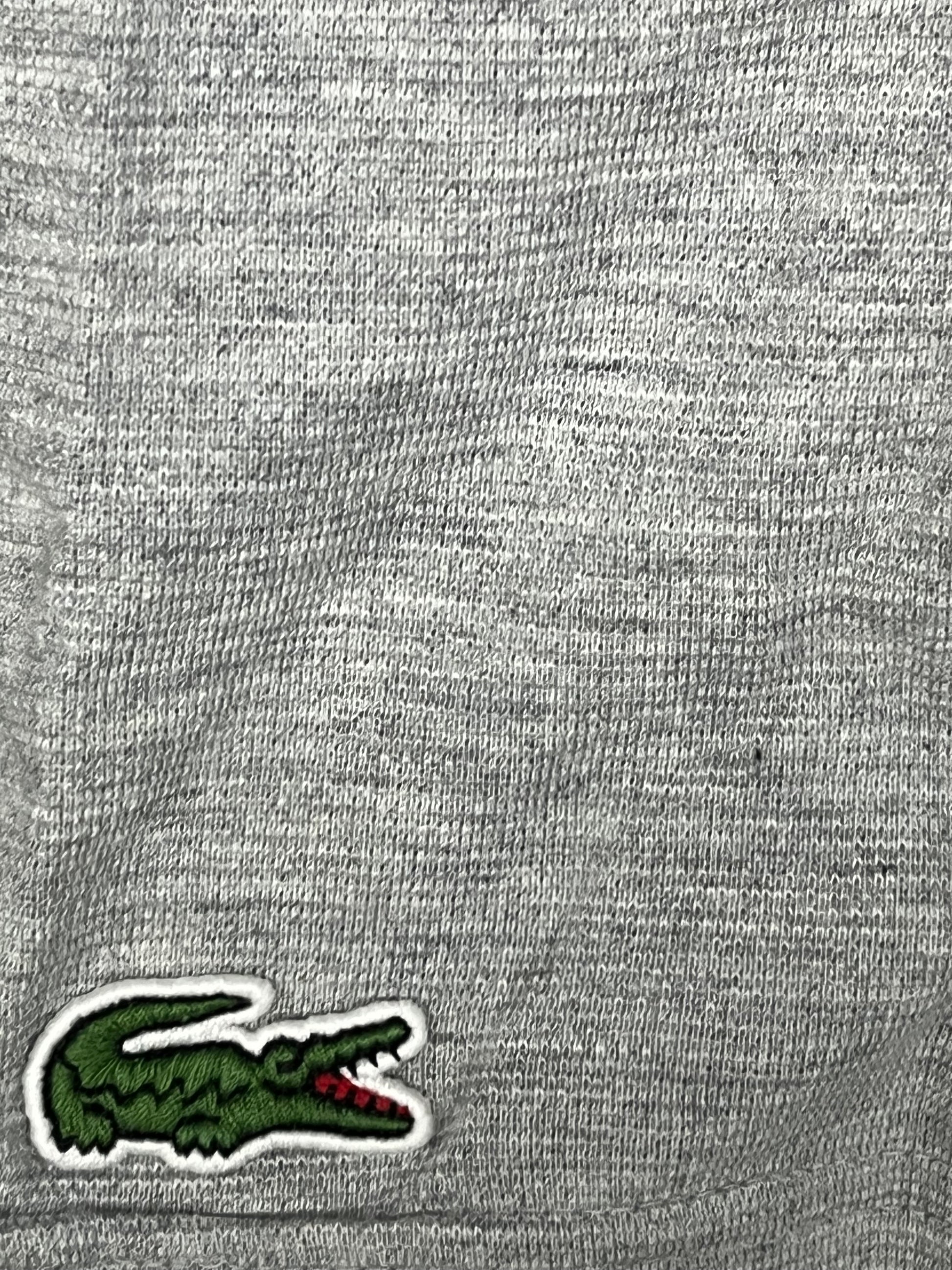 grey Lacoste polo {L}