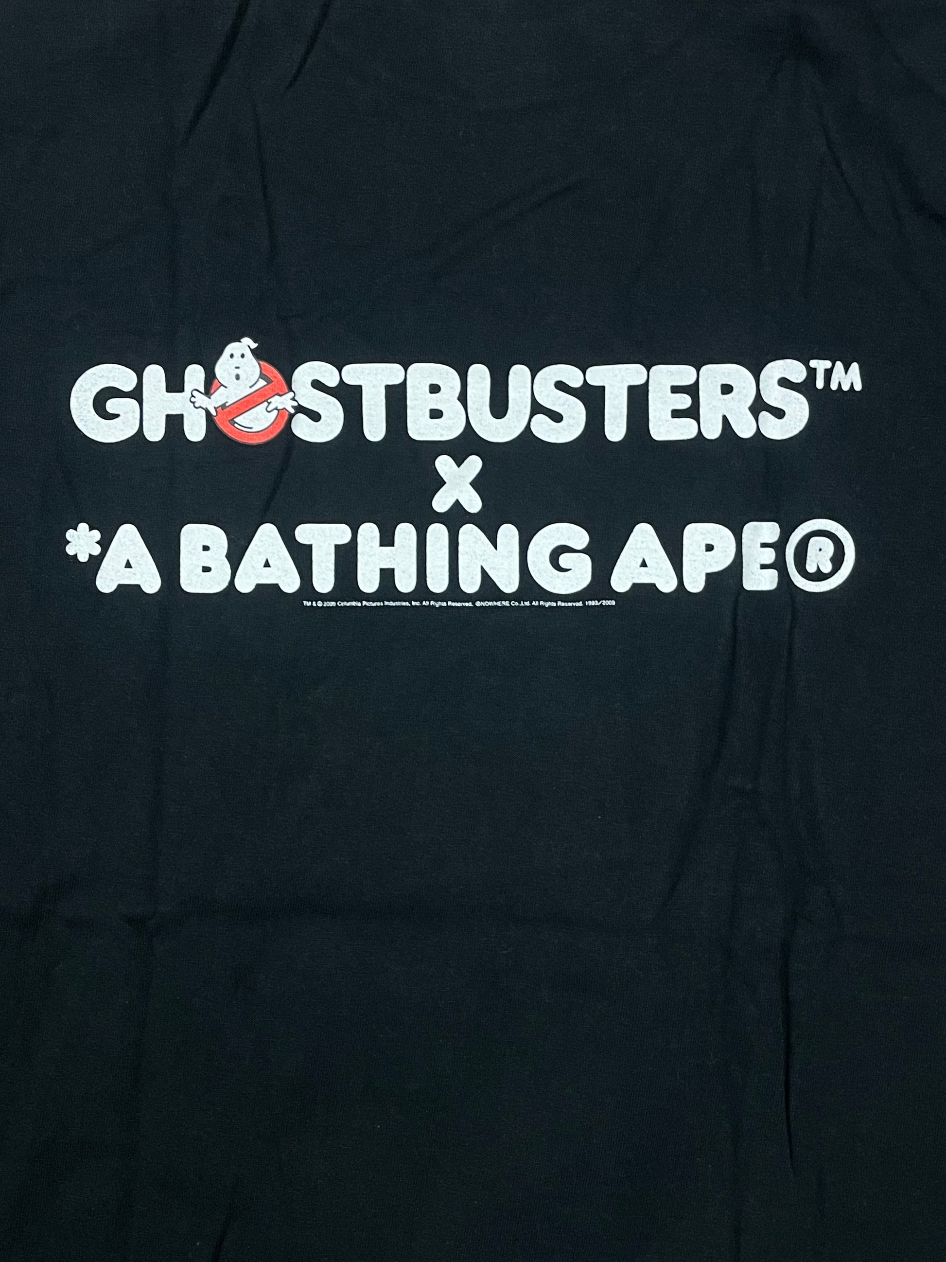 vintage BAPE a bathing ape t-shirt X Ghostbusters {L}