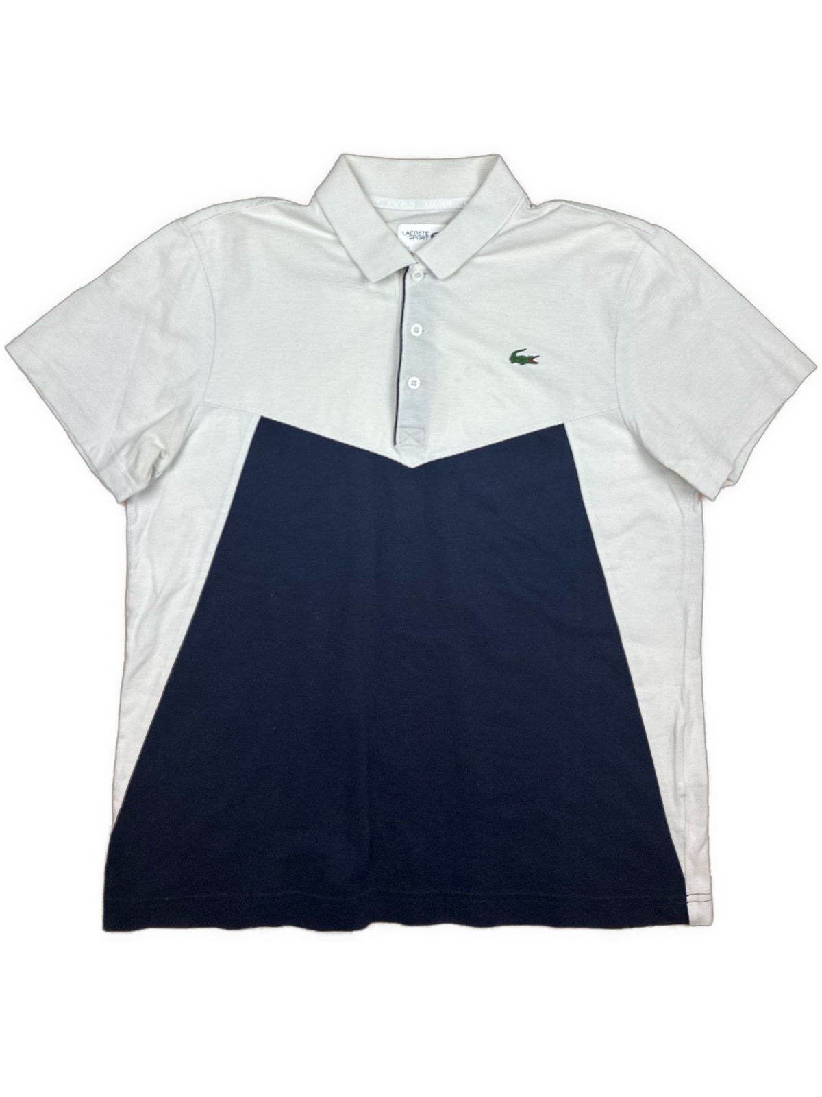 white Lacoste polo {M}