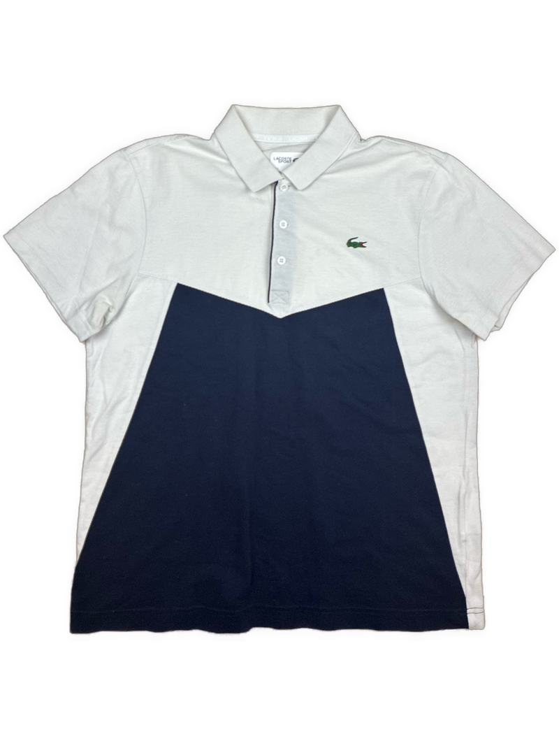 white Lacoste polo {M}