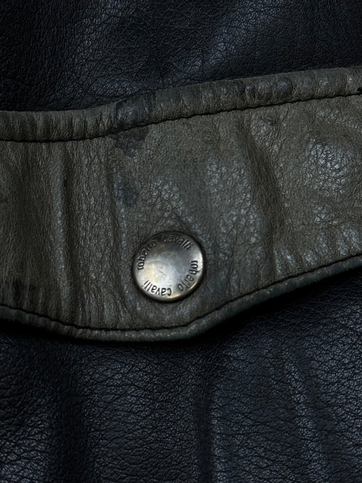 vintage Roberto Cavalli leatherjacket {M}