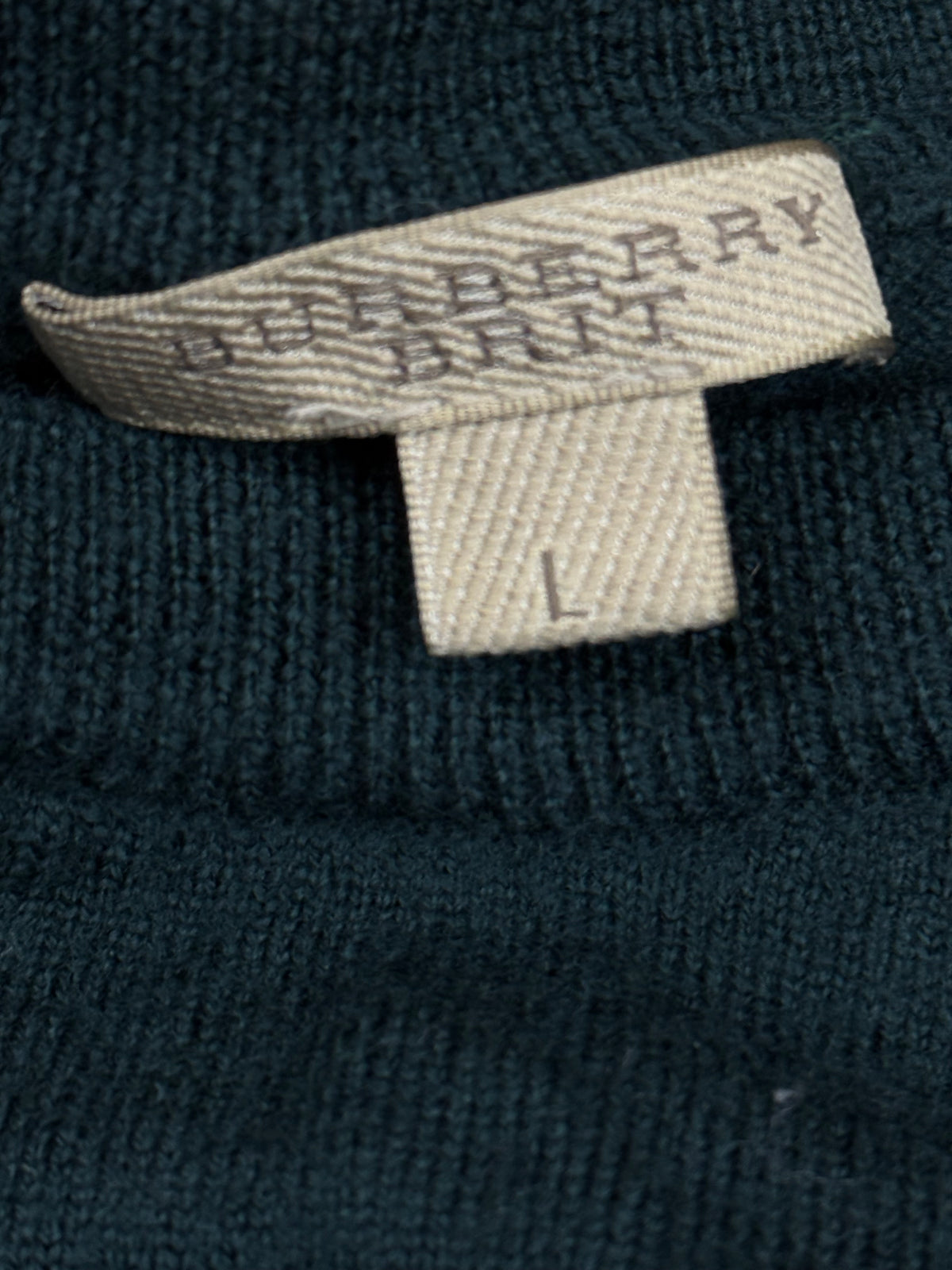 vintage Burberry knittedsweater {L}