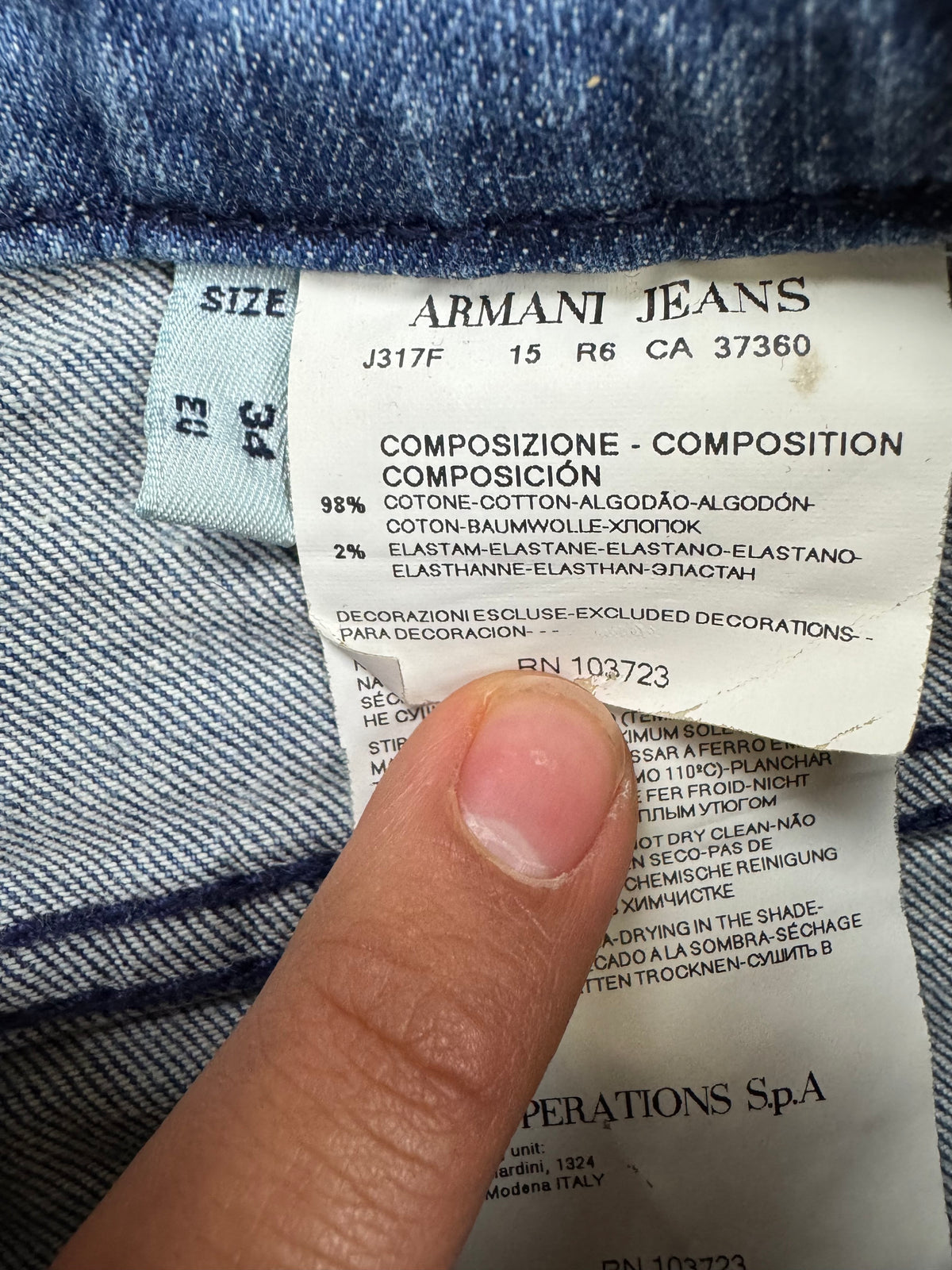 vintage Armani jeans {L}