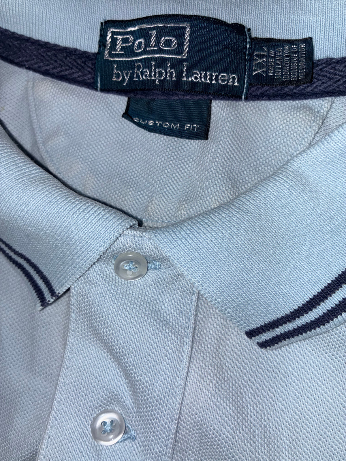 vintage babyblue Polo Ralph Lauren polo {XXL}