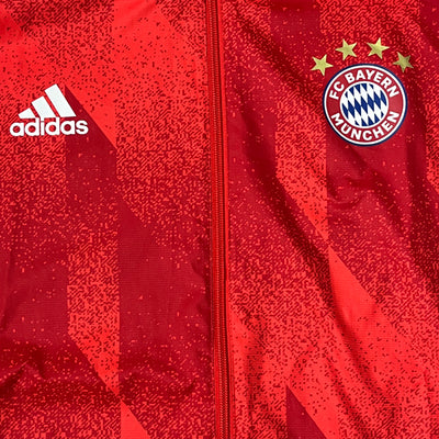 red Adidas Fc Bayern Munich windbreaker {L}