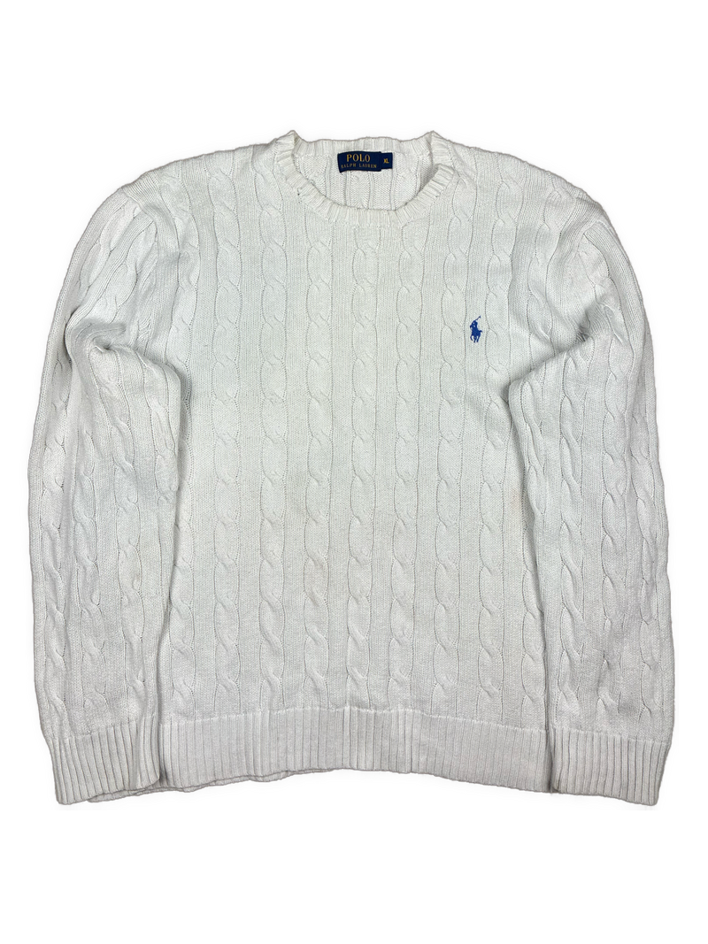 white Polo Ralph Lauren knittedsweater {XL}
