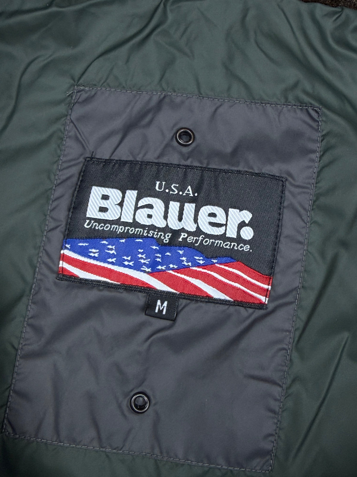 vintage Blauer winterjacket (real fur) {M}