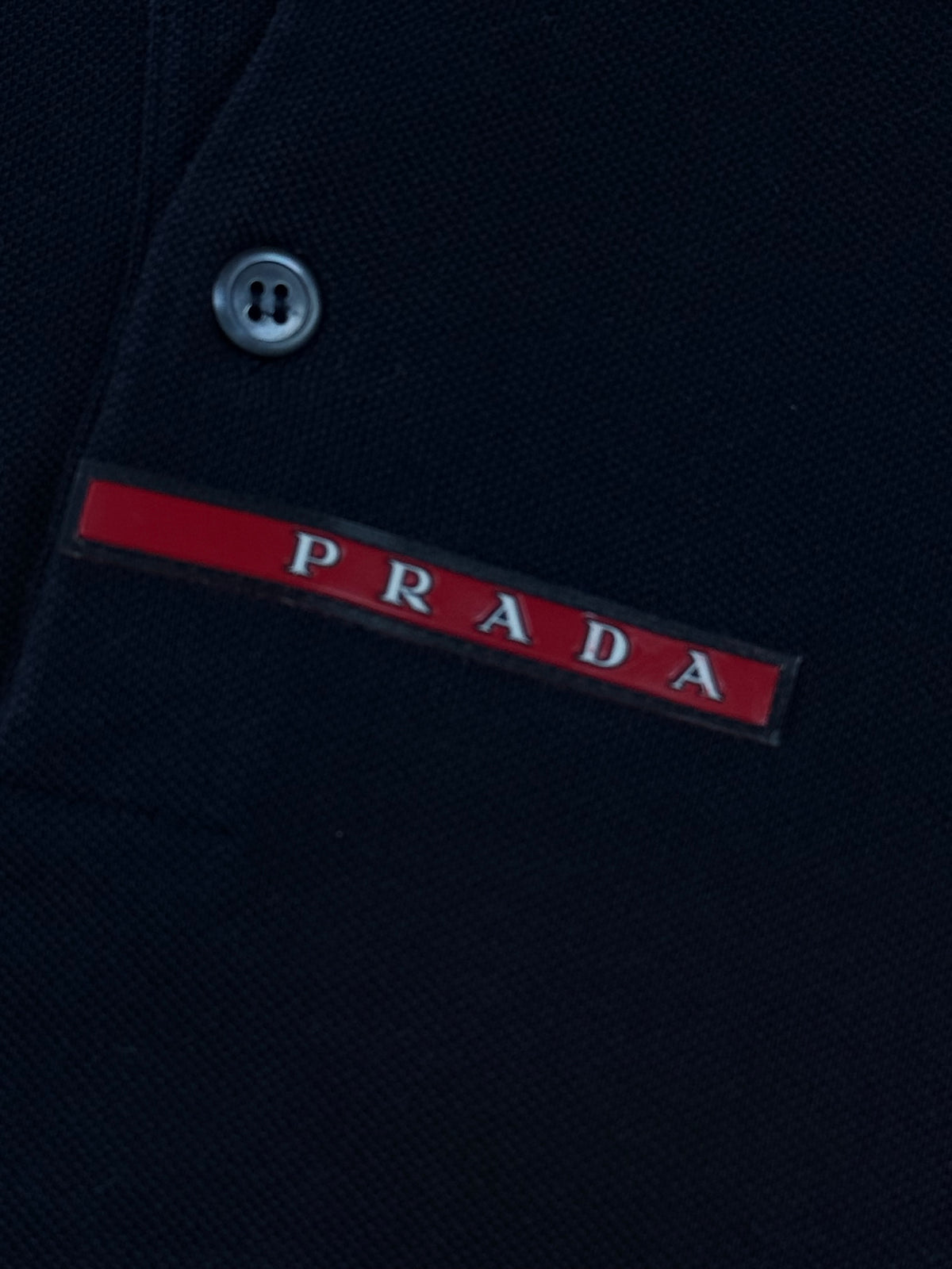 vintage black Prada polo