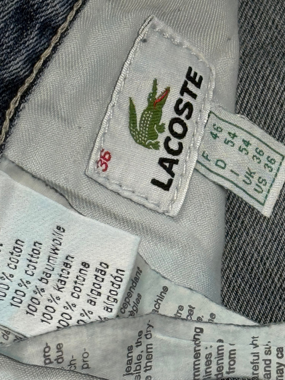 vintage Lacoste jeans