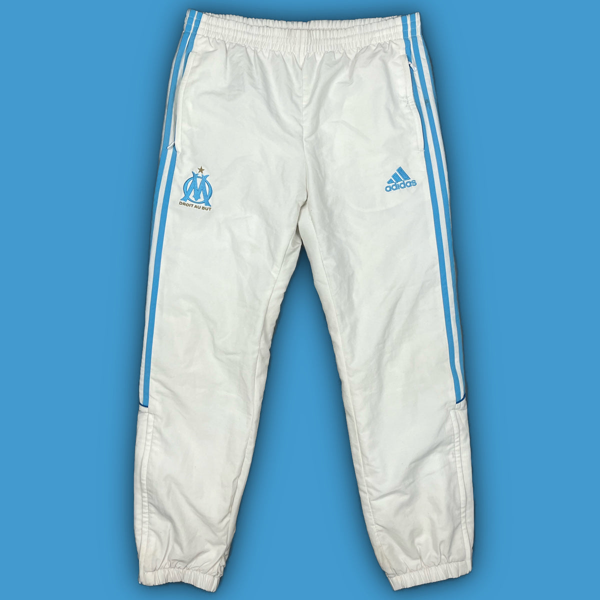 vintage Adidas Olympique Marseille trackpants {L}