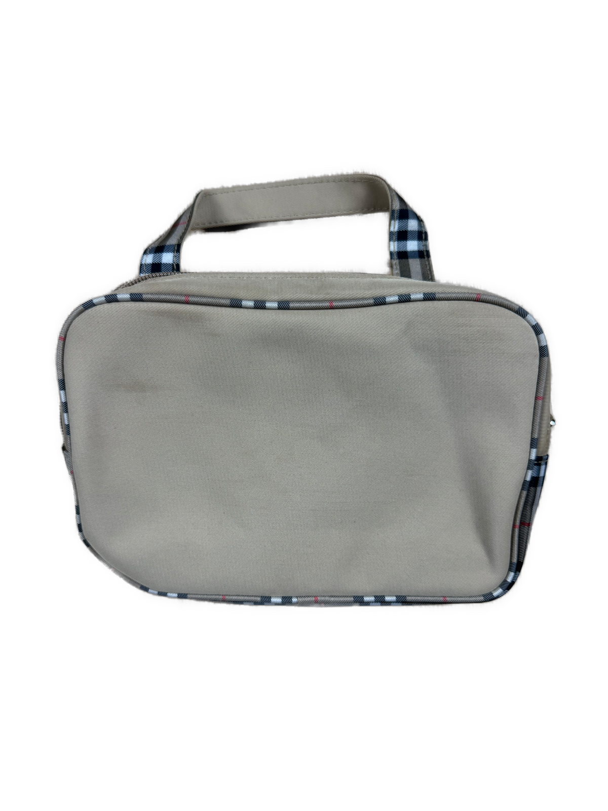 vintage Burberry cosmetic bag