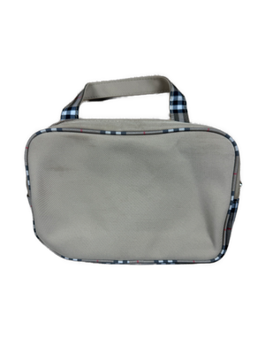 vintage Burberry cosmetic bag