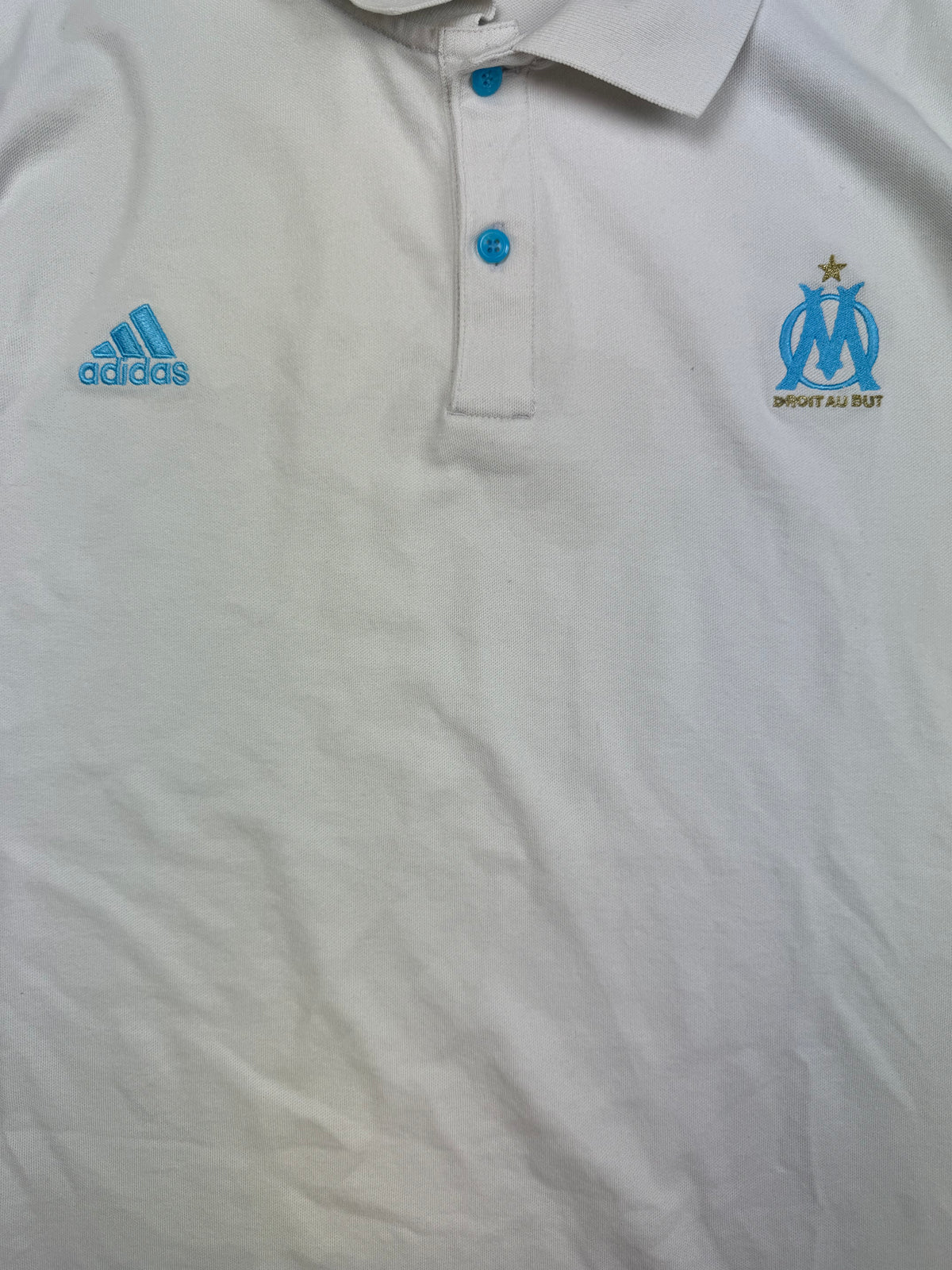 vintage Adidas Olympique Marseille polo {XL}