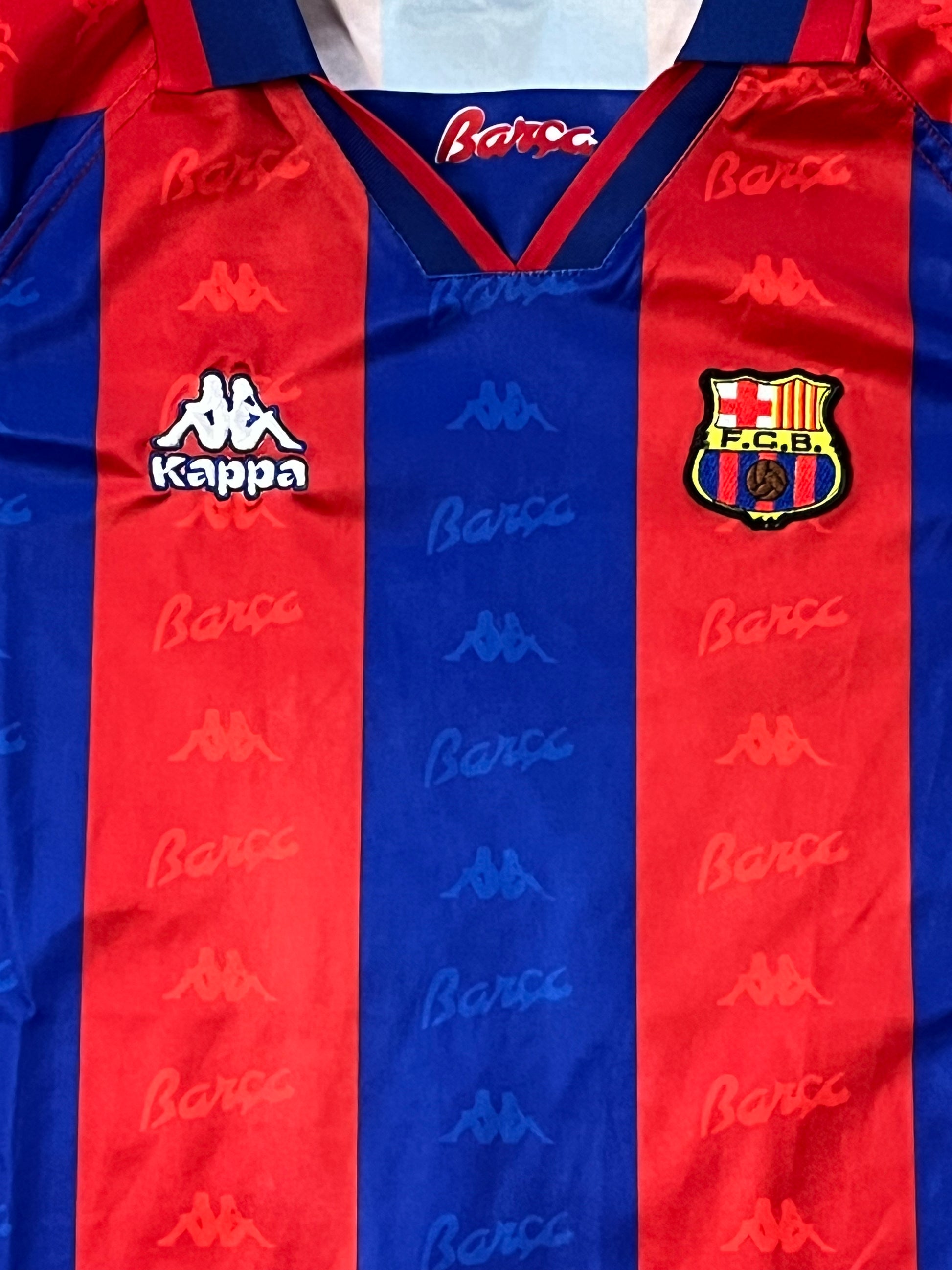 vintage Kappa Fc Barcelona RONALDO9 1995-1996 home jersey {M}