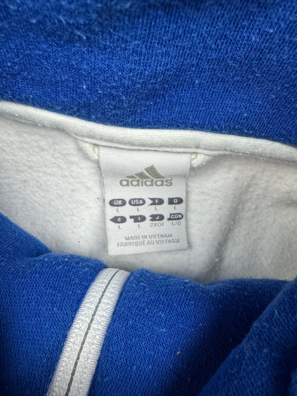 vintage Adidas Olympique Lyon trackjacket {L}