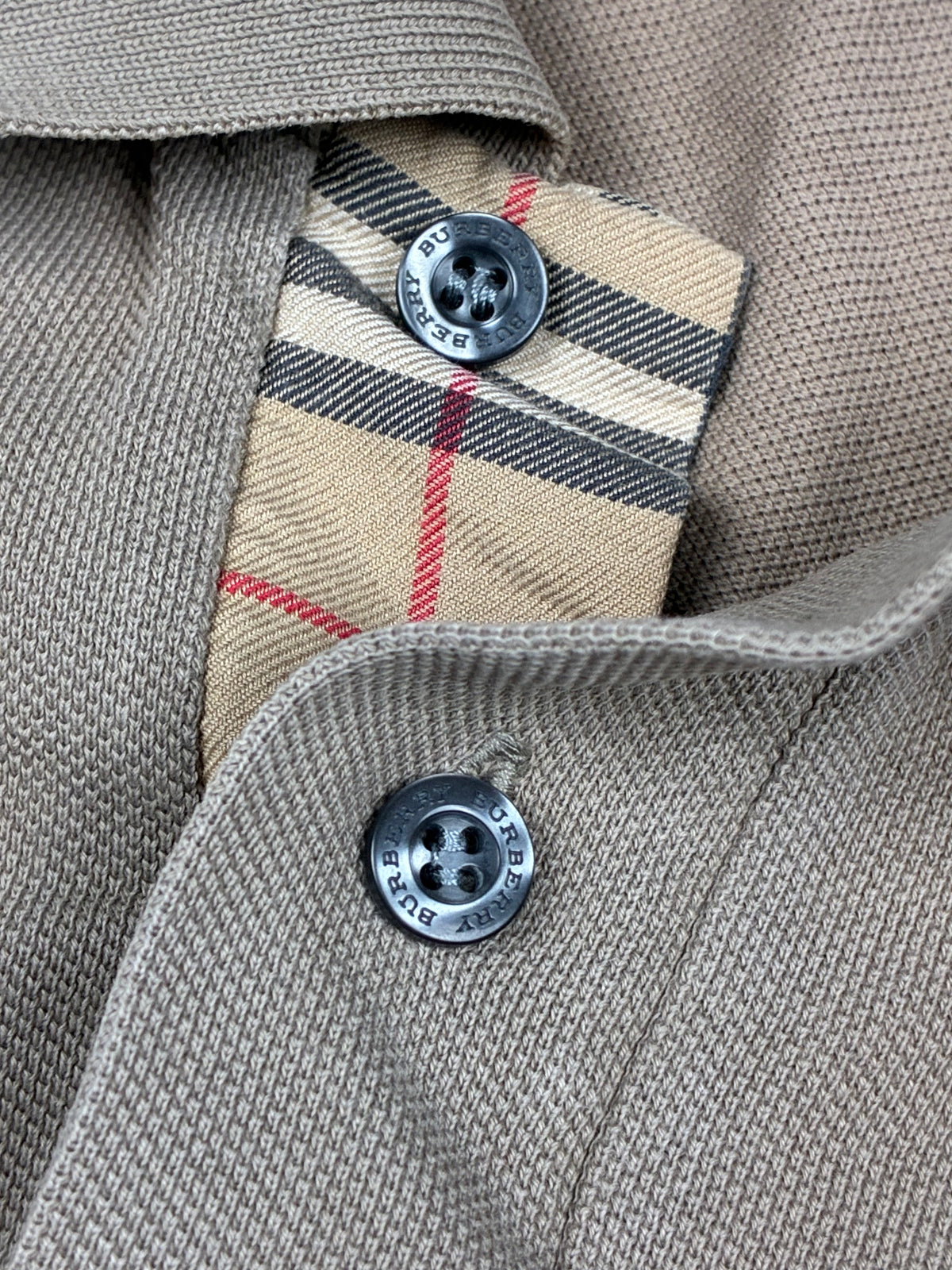 vintage Burberry polo long {L}