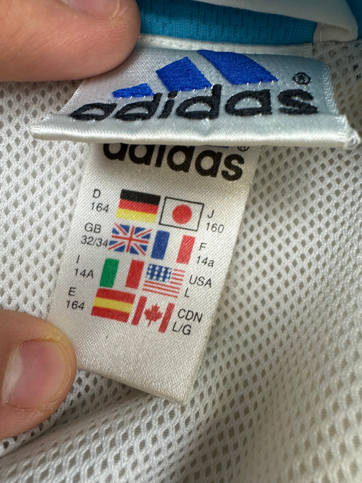 vintage Adidas Olympique Marseille windbreaker {S}