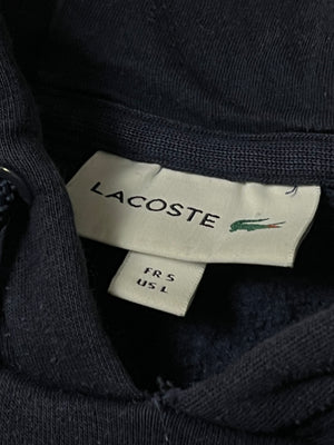 navyblue Lacoste hoodie {L}