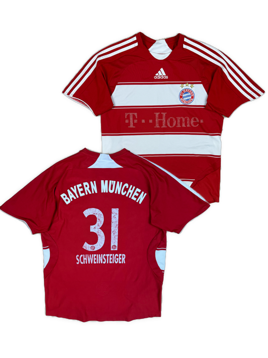 vintage Adidas Fc Bayern Munich SCHWEINSTEIGER31 home jersey {S}