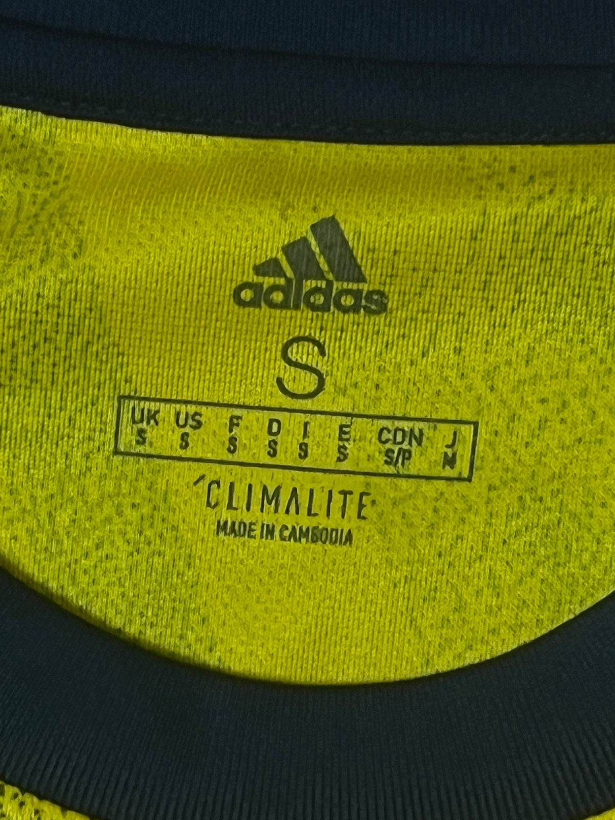yellow Adidas Fc Arsenal 2019-2020 away jersey {S}