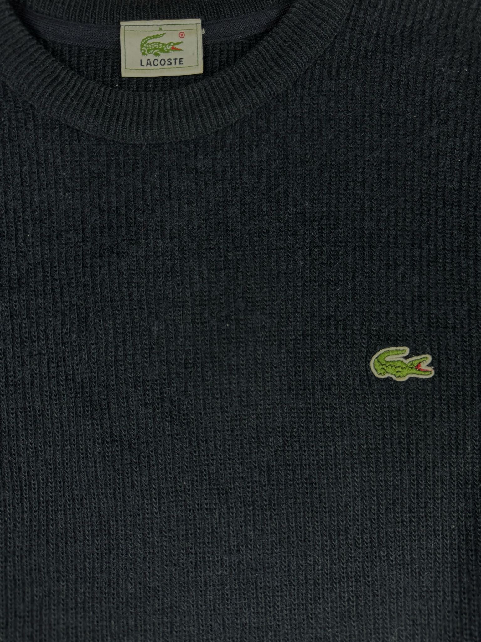 vintage navyblue Lacoste knittedsweater {XL}