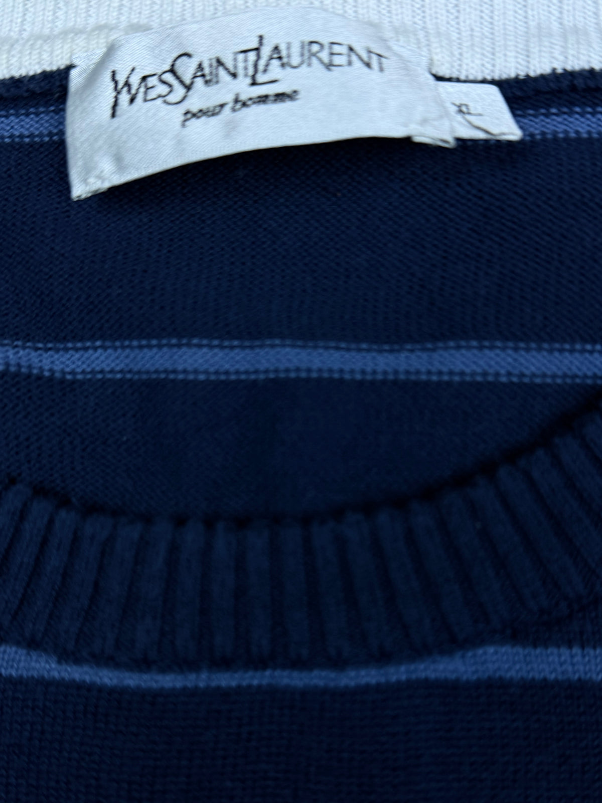 vintage YSL Yves Saint Laurent knittedsweater {XL}