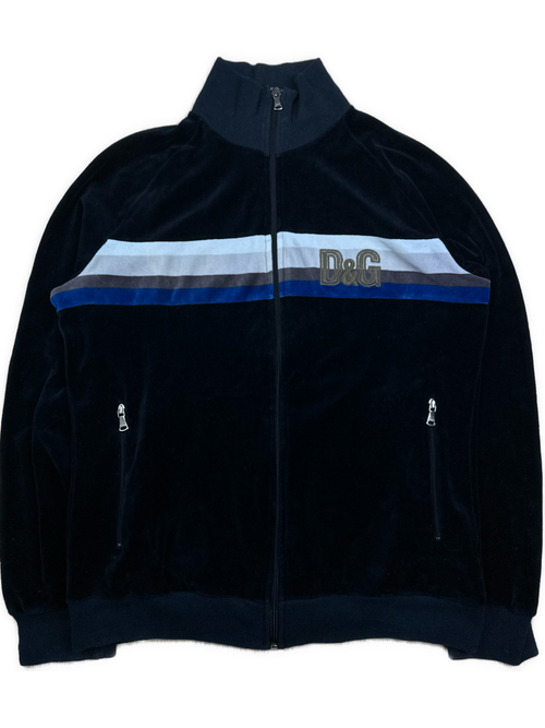vintage navyblue Dolce & Gabbana velour jacket