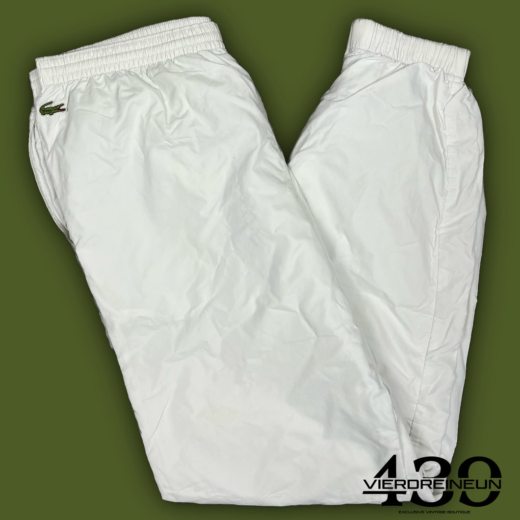 vintage white Lacoste trackpants {XL}