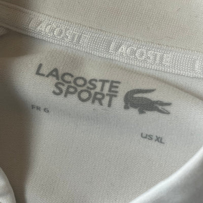 white Lacoste trackjacket {XL}