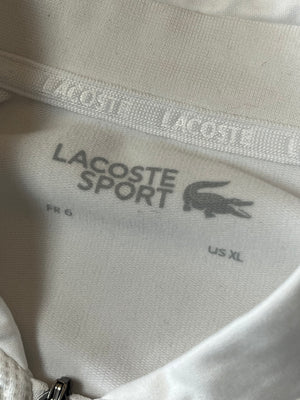 white Lacoste trackjacket {XL}