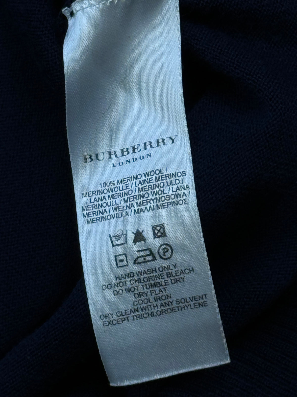 vintage navyblue Burberry knittedsweater