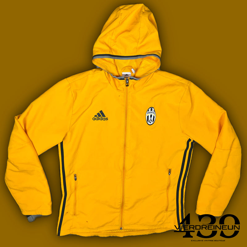 yellow Adidas Juventus Turin windbreaker {M}